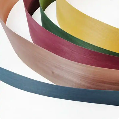 Colorful Natural Dyed Wood Veneer FSC Certification 0.6mm Fireproof