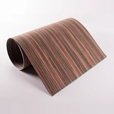 0.5mm Engineered Wood Veneer Reconstituted Ebony Wall Panel Surface