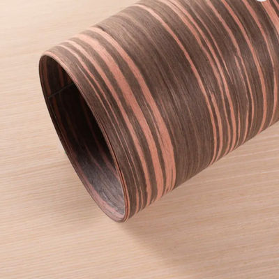 0.5mm Engineered Wood Veneer Reconstituted Ebony Wall Panel Surface