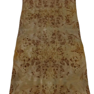Smooth Paper Back Veneer , Kraft Poplar Burl Veneer Wood Sheets For Round Table