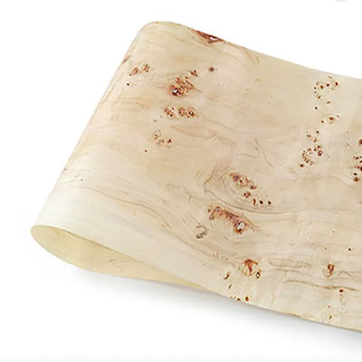 Natural Mappa Burl Wood Veneer 0.6mm Thickness With Phenolic Glue